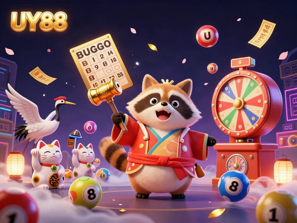 Engage with UY 88 through vibrant 3D gambling illustration featuring joyful characters and dynamic elements.